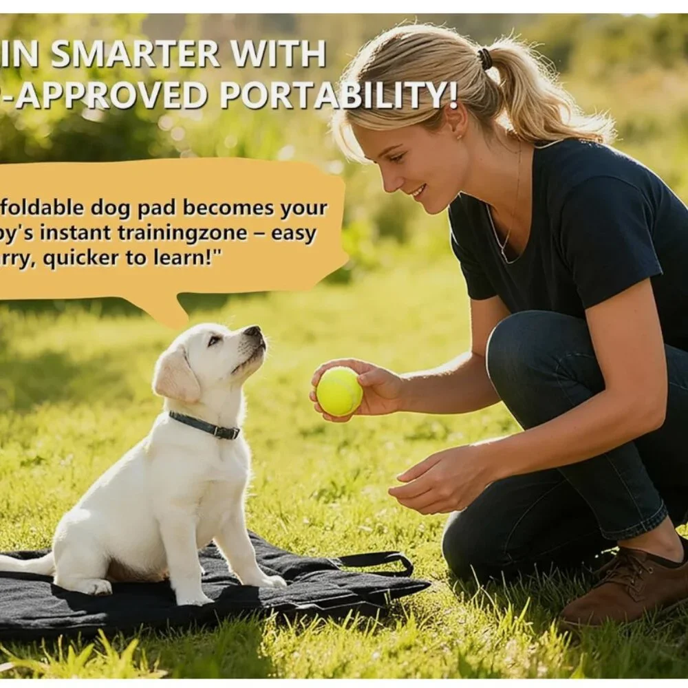 Topyangs Portable Dog Mat, Waterproof Outdoor Pet Mat for Camping Sleeping, Pet